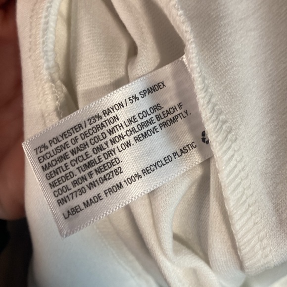 Wild fable white and black stripe pleated elastic waist  skirt - Picture 14 of 16